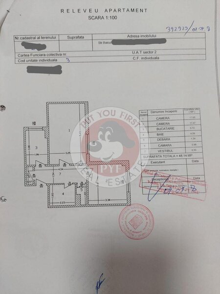 Baicului | 2 camere | 50mp | Decomandat | B12348